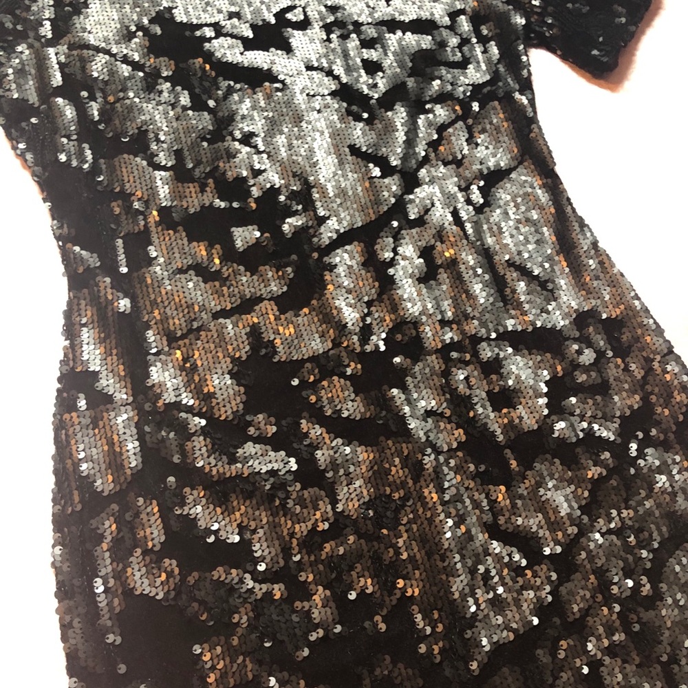 TOPSHOP Women’s Dress Size 6 Sequin Black